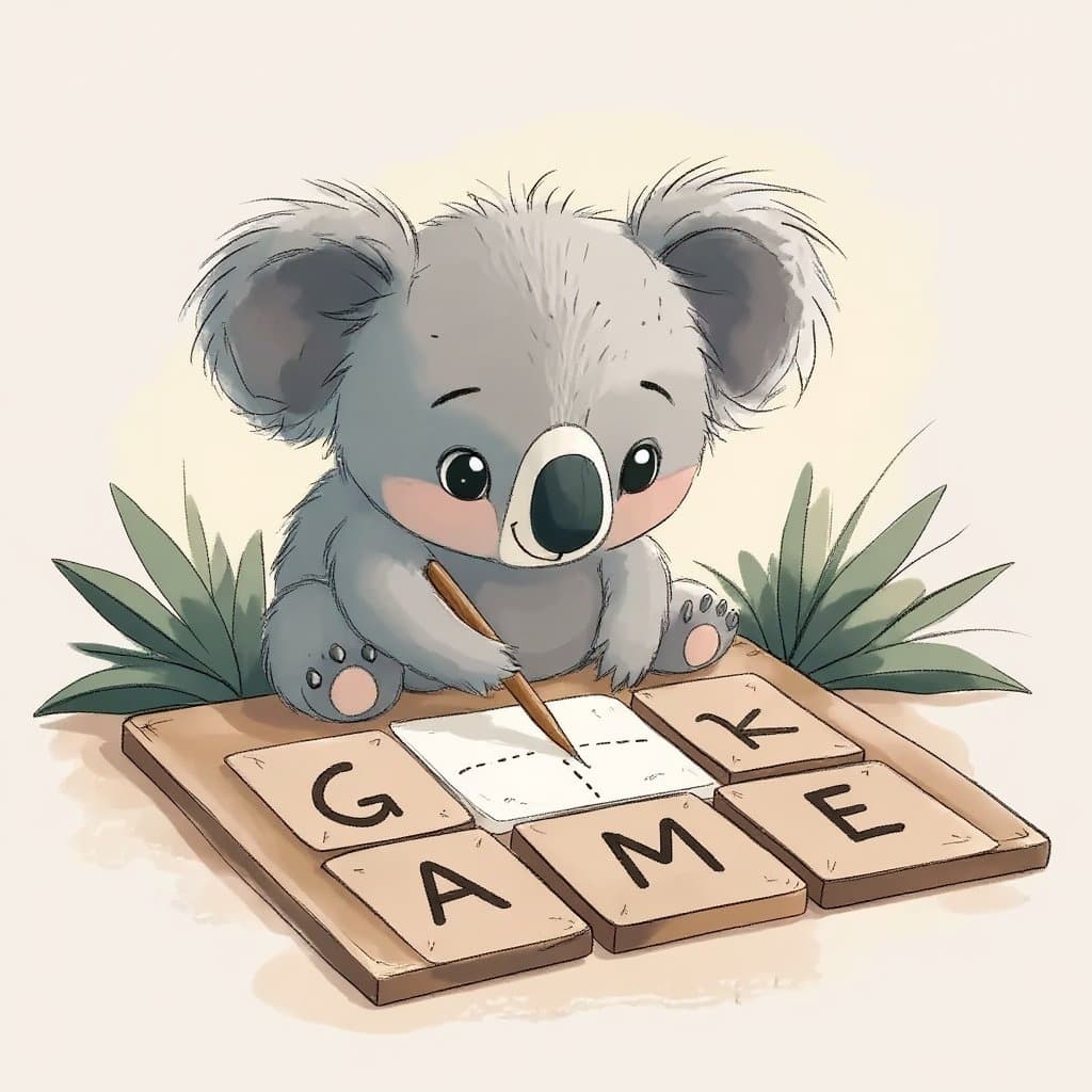 Letter blocks word puzzle game