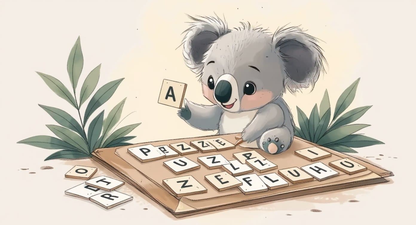 Preview of a word scramble puzzle